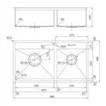 Chậu rửa chén Inox Malloca MS 6304